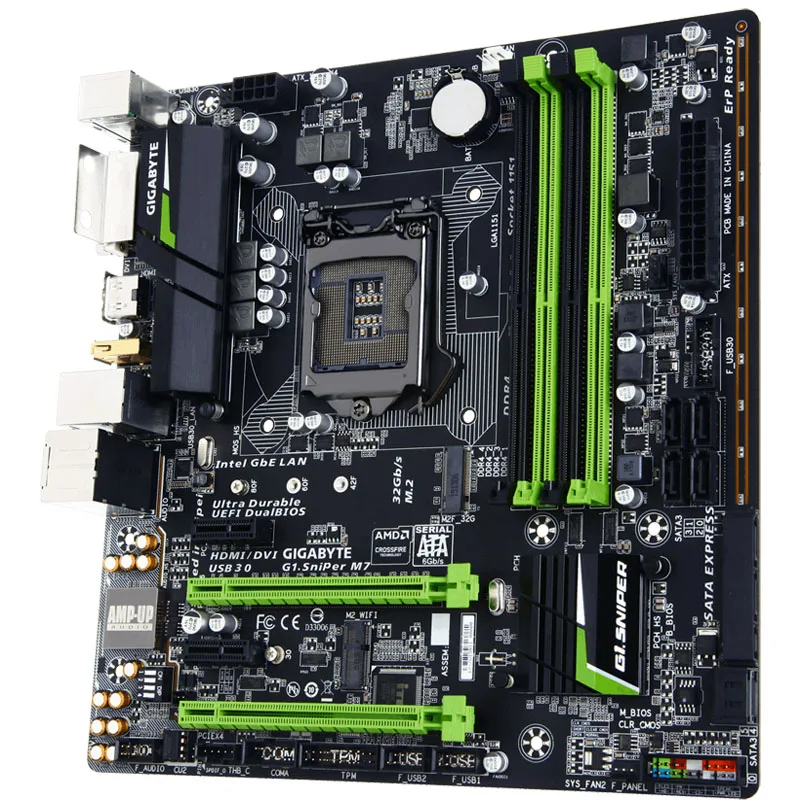 Placa base Gigabyte G1.Sniper M7 LGA1151 DDR4 M-ATX probada - imagen 2