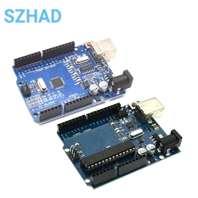 Para UNO R3 MEGA328P CH340 CH340G ATMEGA16U2 + MEGA328P Chip para UNO R3 Placa de Desarrollo + CABLE USB módulo IC briy Kit