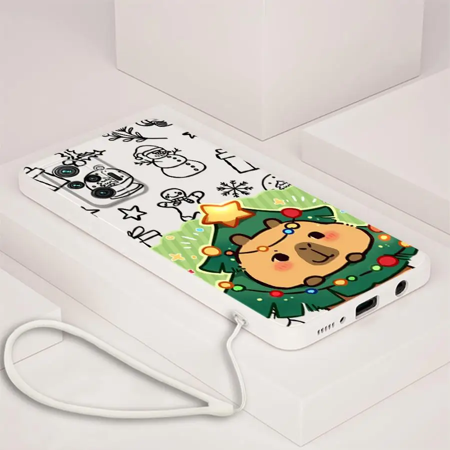 Funda blanda para Xiaomi Redmi Note 13 12 ProPlus 14 Pro Plus 10 11s 10Lite 10 11 Pro 12s Navidad Capibara - imagen 3