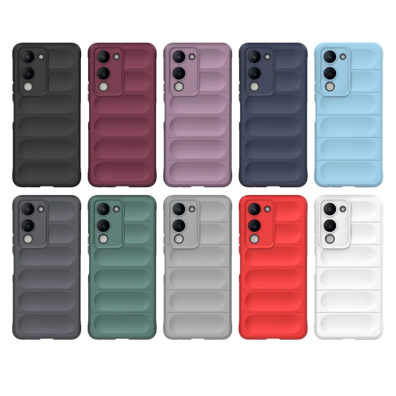 Para Vivo Y04 funda Vivo Y04 Capas piel-amistosa lente a prueba de golpes protector de teléfono parachoques trasero suave TPU para Fundas Vivo Y04 - imagen 2