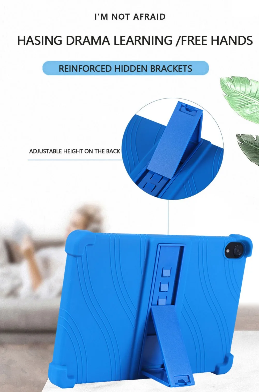 Soft Cover for HiGrace C107 Tablet Case Silicone Full Body Protective Shell for Urao C107 10.1" 2024 Tab Kids Friendly Cases - imagen 4