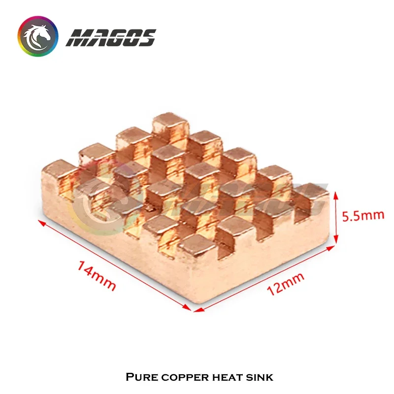 Disipador de calor de cobre puro para portátil, Chip térmico, tarjeta de vídeo autoadhesiva, GPU VRAM/portátil, puente N/S, disipador de calor de CPU - imagen 2