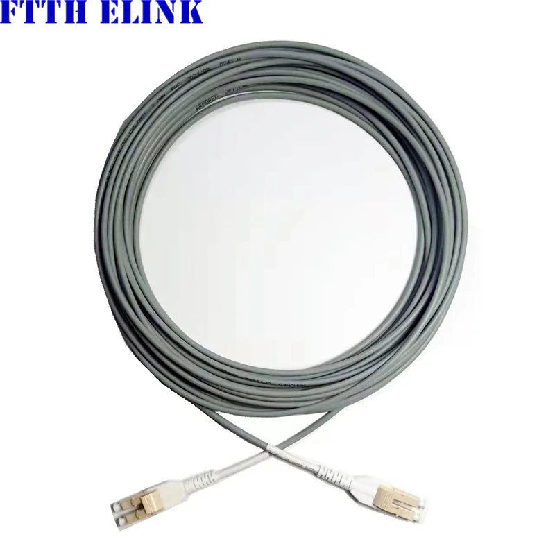 Cable de conexión de fibra LC-LC Uniboot 2 núcleos blindado 150M200M250M300M OM1OM2OM3OM4 puente óptico de 2 fibras 2C multimodo para exteriores MM FTTH - imagen 4
