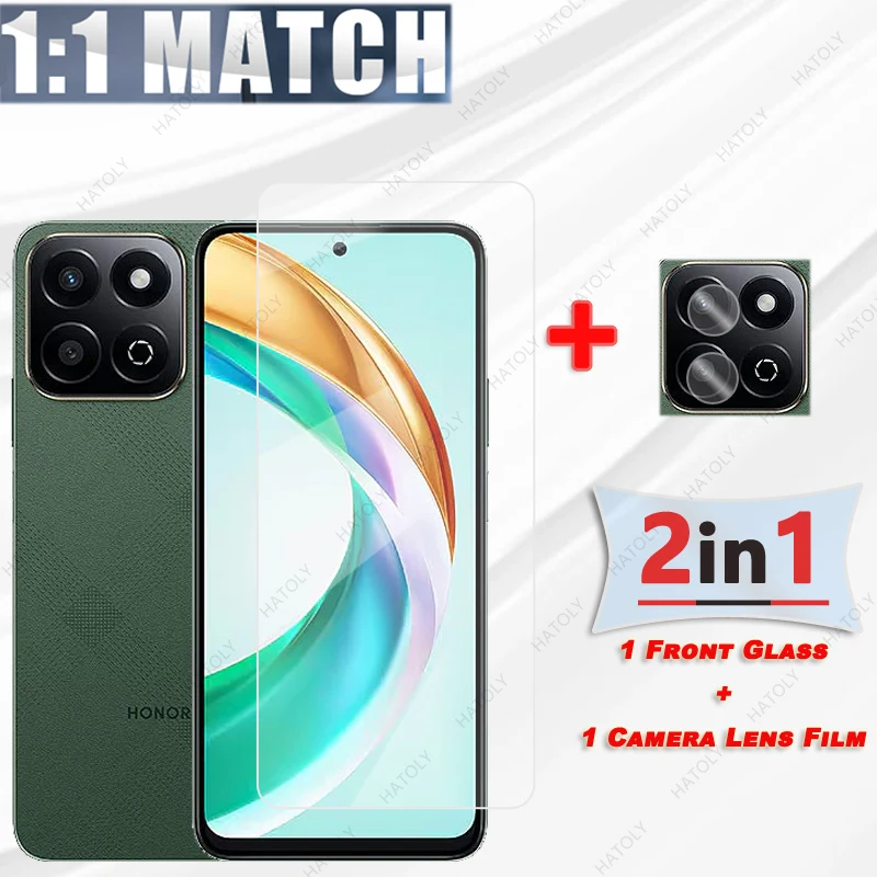 Para Honor X6b 5G vidrio HD película protectora transparente para Honor X6b 5G Protector de pantalla de vidrio templado Protector de lente de cámara - imagen 5