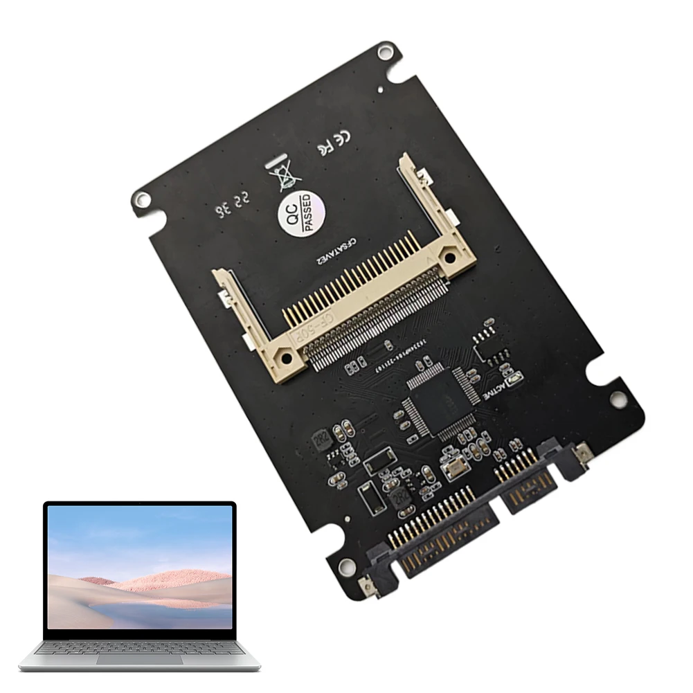 Convertidor de disco duro CF de 50 pines a 2,5 SATA de 22 Pines, compatible con tarjeta adaptadora CF I/II CF a SATA de 2,5/3,5 pulgadas para ordenador portátil y de escritorio - imagen 2