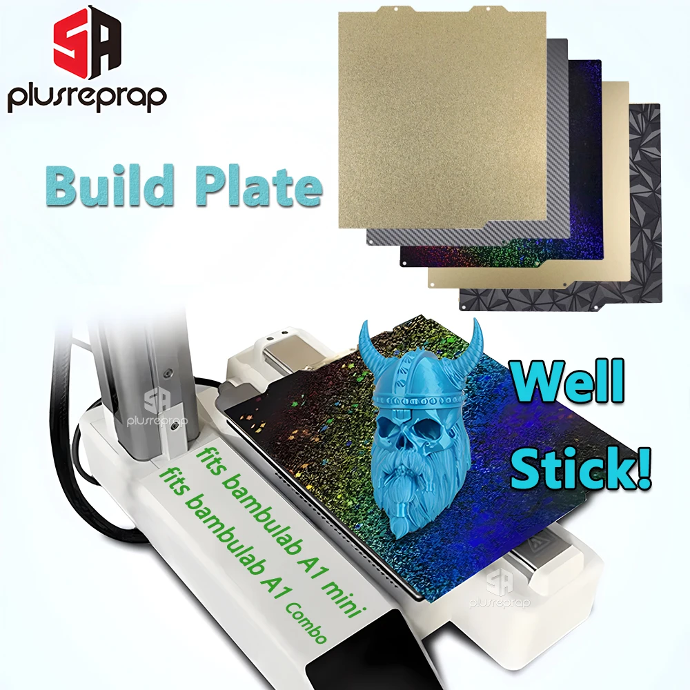 Placa de construcción PEI para Bambu lab A1 Mini Combo Heatbed accesorios de impresora 3D para bambulab