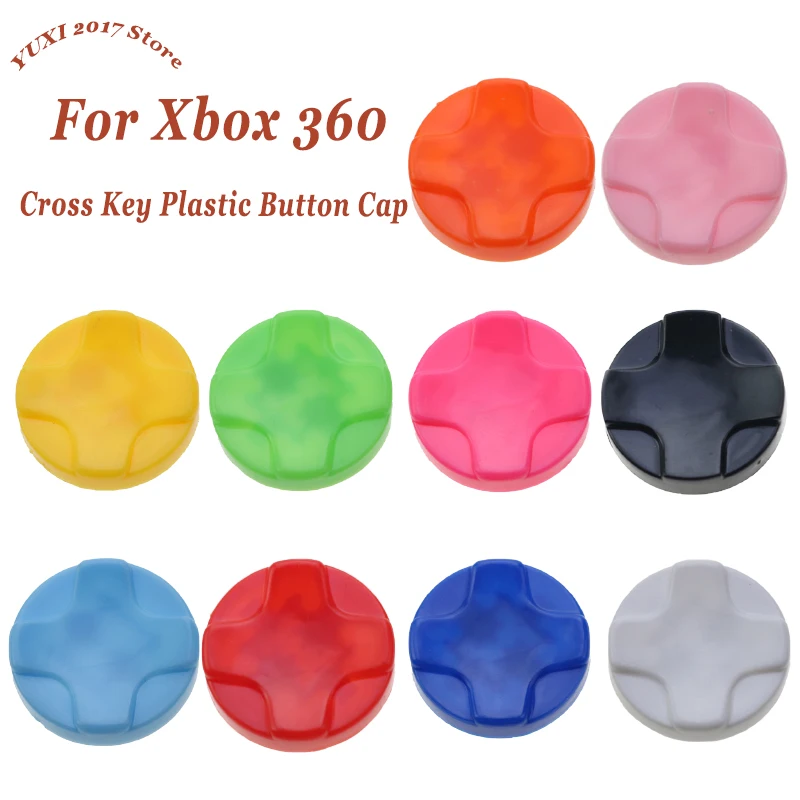 Minetas de plástico multicolor, botones cruzados analógicos, Dpad d-pad para Xbox 360, mando inalámbrico con cable, 1/2/5 Uds.