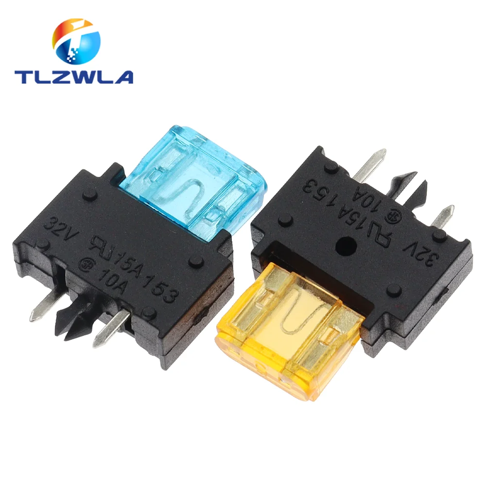 Miniportafusibles automotriz, soporte de 5 piezas, 01530008Z 15A32V, montaje en Panel PCB, resistencia a altas temperaturas - imagen 4