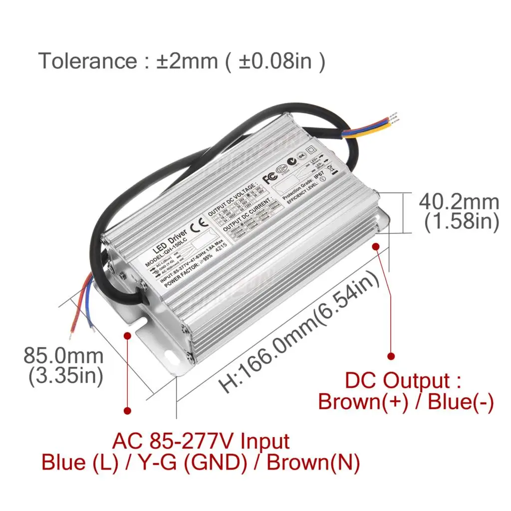 160w 200w 320w corriente constante impermeable Ip67 Controlador Led 4500ma 6000ma 4800ma fuente de alimentación de alta potencia transformador Led de luz - imagen 2