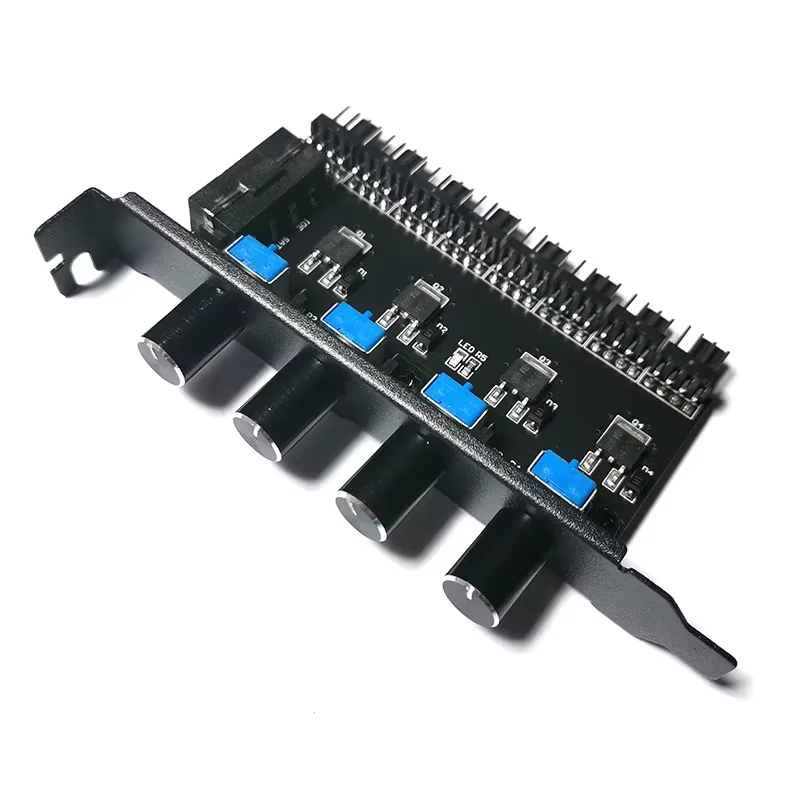 Hub de ventiladores para PC multicanal control PWM fuente alimentación