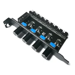 Hub de ventiladores para PC multicanal control PWM fuente alimentación