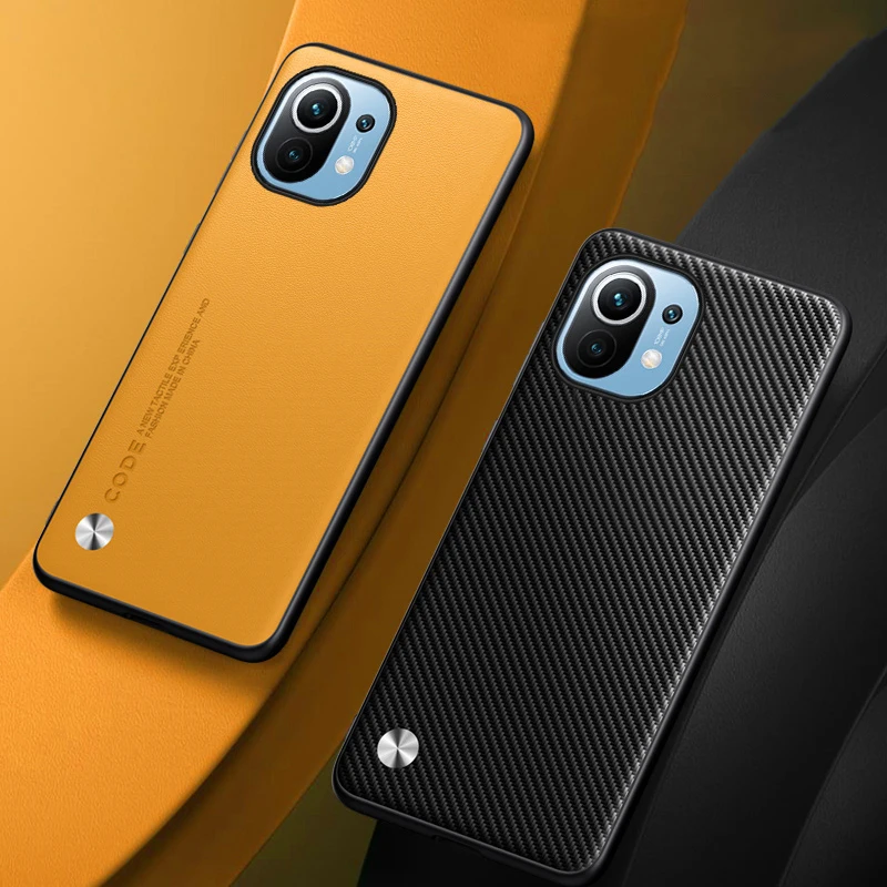 Funda de cuero PU de lujo para Xiaomi Mi 11 Mi11, funda trasera de silicona a prueba de golpes, funda de teléfono de protección completa para Xiaomi 11 5G Xiaomi11 - imagen 3