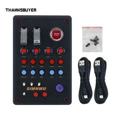 Caja de botones SIMNMU Simulador de carreras RGB Control gaming