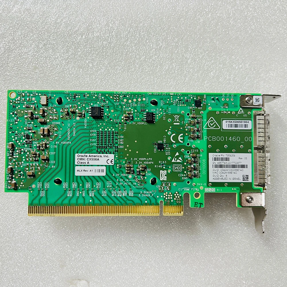 Para Mellanox 100G cx556A 7359059   Adaptador de red SUN de diez Gigabit de doble puerto MCX556A-ECAT - imagen 2