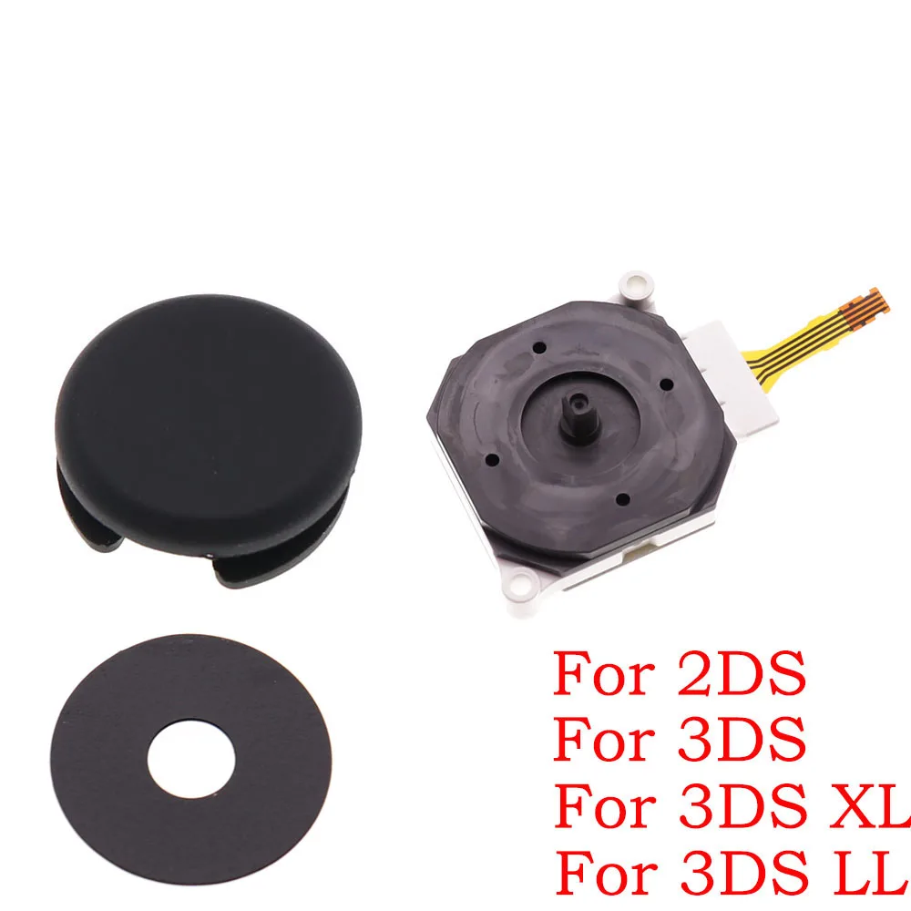 1 Juego de joystick de plástico duro + tapa + almohadilla para 2DS 3ds 3ds xl para nuevo 3DS 3DSXL XL LL/nuevo 2DS XL LL - imagen 3