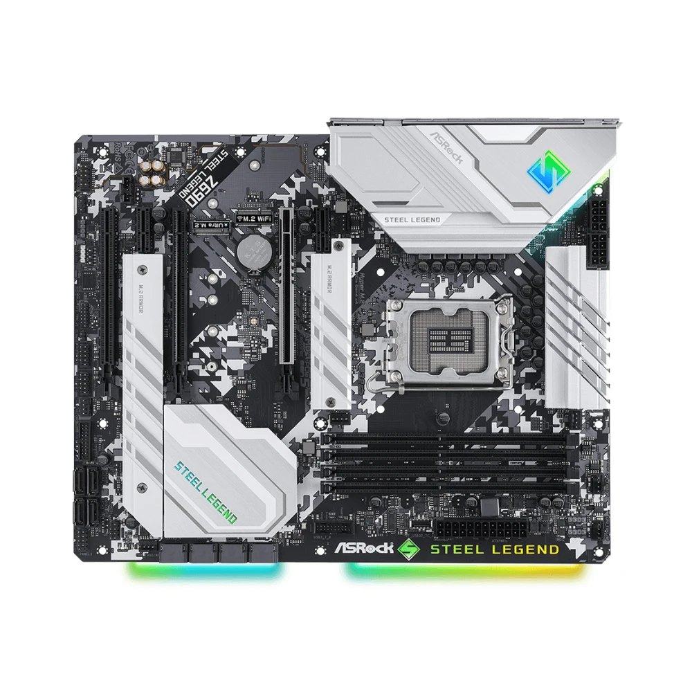 Placa base ASRock Z690 STEEL LEGEND compatible con i9-14900F i7-12700K i5-12400F CPU 4xDDR4 M.2 PCIe 5,0 ATX LGA1700 Z690 - imagen 5