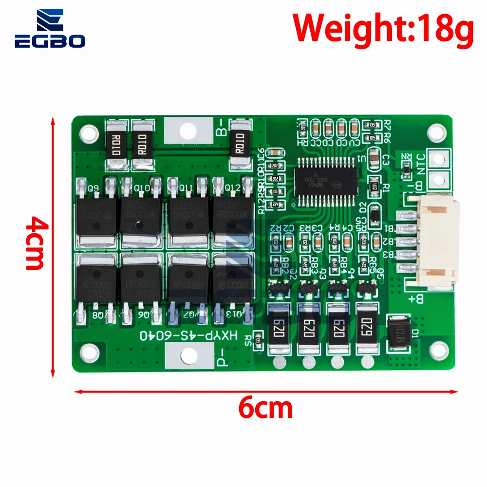4S 20A 12,8 V 14,4 V 14,8 V 16,8 V 18650 26650 32650 32700 Lifepo4 batería equilibrada BMS para fuente de alimentación de barco eléctrico batería de 12V - imagen 2