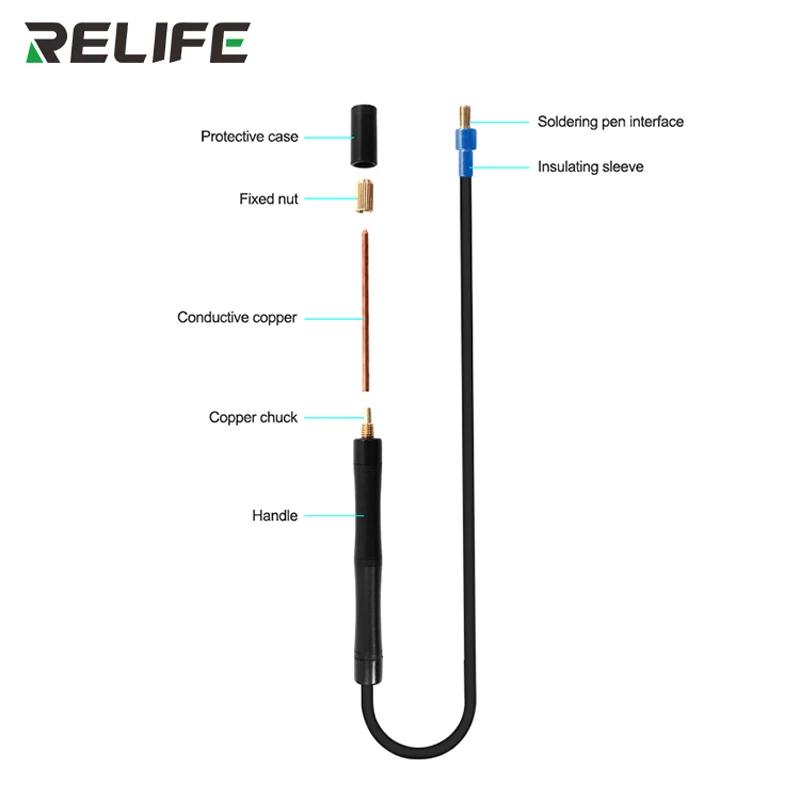 RELIFE-Mini soldador por puntos de batería portátil RL-936W, máquina de soldadura multiusos pequeña quemada para mantenimiento de teléfonos móviles - imagen 5