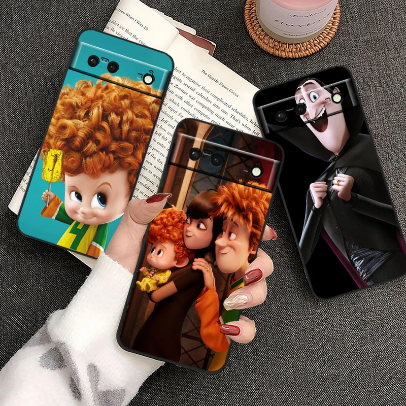 Funda de teléfono suave de silicona negra a prueba de golpes para Hotel, película de Disney para Google Pixel 9, 8, 7A, 7, 6A, 6, 5A, 5, 4, 4A, XL, 5G