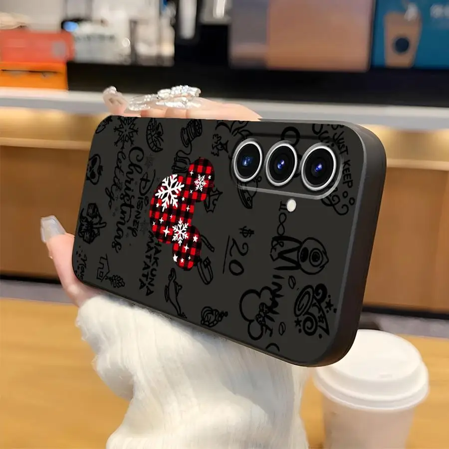 Funda para Honor 70 Magic5Lite X5b 8X X6 90 X8 X9a 200 400 Lite X7 funda negra suave para teléfono lindo Mickey Minnie Navidad - imagen 2