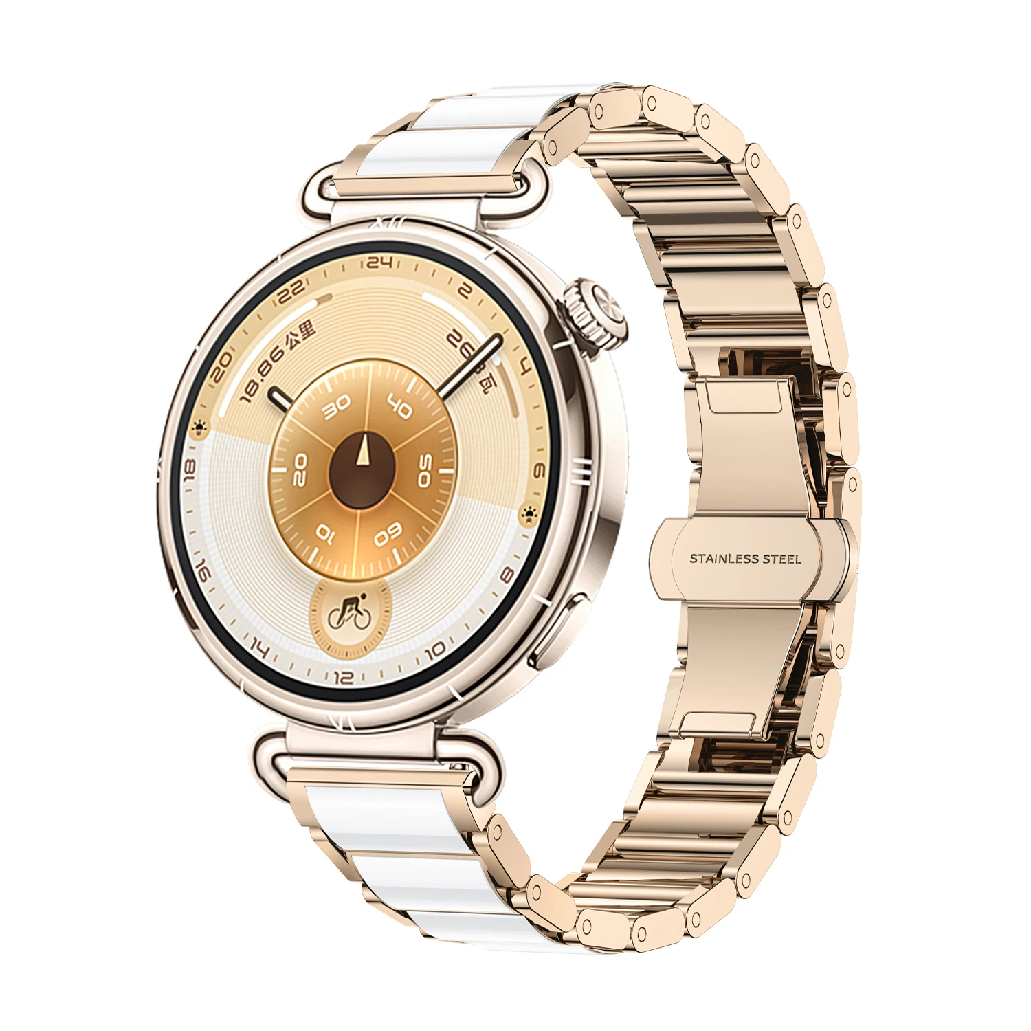 Para Xiaomi Watch S4 41mm pulsera de cerámica correa de 18mm correa de reloj delgada para mujer para Garmin Venu 4 41mm/Venu 2S 3S/Huawei GT6 5 4 41mm - imagen 2