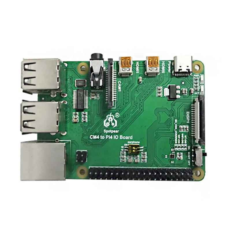 Módulo de cómputo Raspberry Pi, placa 4 IO, adaptador CM4 a PI4B, placa de expansión de interfaz CM4 a 4B - imagen 5