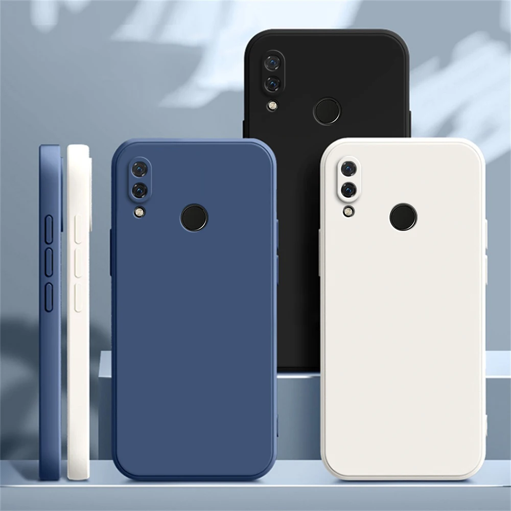 Funda de teléfono Original para Huawei Nova 3 3i 3E, protección de cámara de silicona líquida Nova3, funda fina clásica de lujo suave - imagen 3