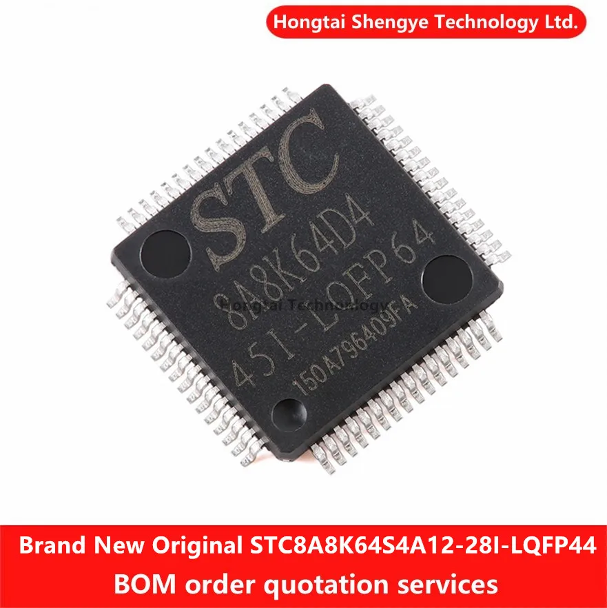 Nouveau microcontrôleur Macrochip d'origine STC8A8K64S4A12-28I-LQFP44 STC8A8K64S4A12
