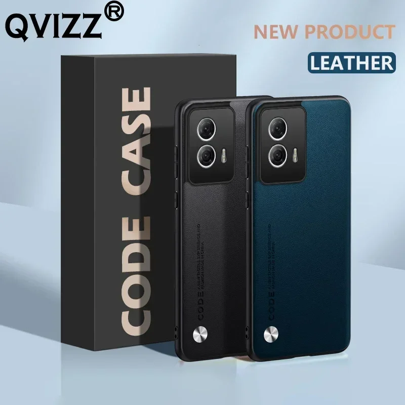 Leather Case for Motorola Moto G85 Carbon Fiber Matte Silicone Protection Hard Full Camera Phone Cover MotorolaMotoG85 XT2427-3 - imagen 3