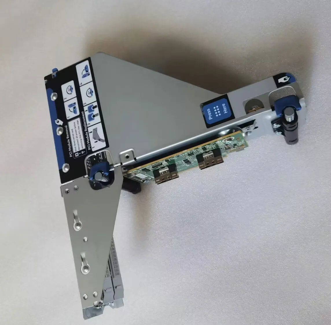 875086 -001 875062 -001 PARA HPE DL38X GEN10 X8/X8/X8 1 puerto 2 NVME SLIMSAS RISER - imagen 2