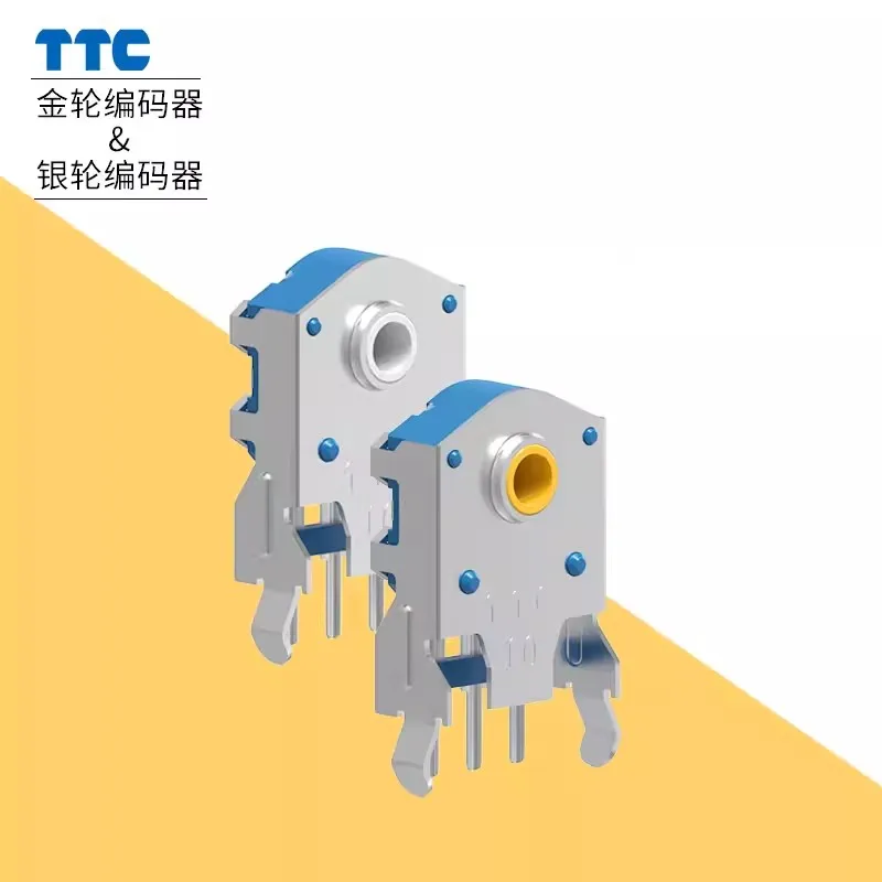 Nuevo patrón TTC decodificador de rueda de plata dorada a prueba de polvo 7/8/9/10/11/12/13/14/15/16mm codificador de rueda de desplazamiento de ratón giratorio agujero de 1,74mm - imagen 2