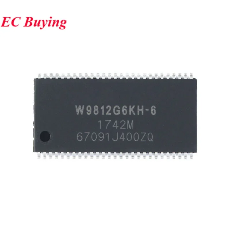 10 uds/1 unidad W9812G6KH-6 W9812G6JH-6 W9812G6KH W9812G6 TSOPII-54 Chip de memoria RAM de 128Mbit IC - imagen 3