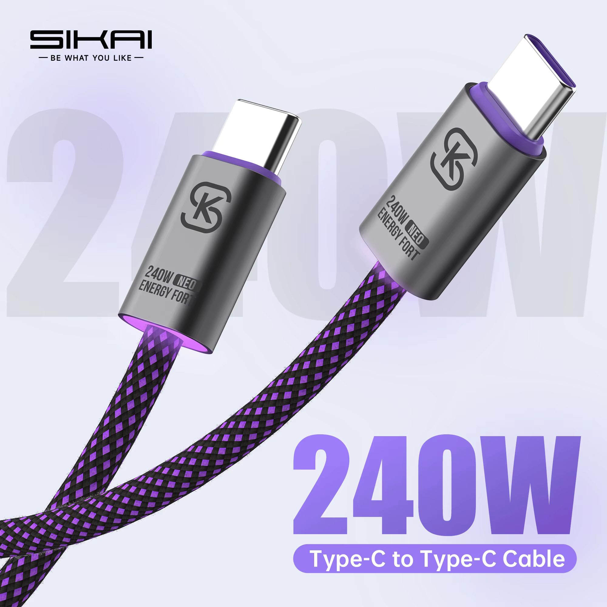Cable USB-C PD 240W Carga Rápida Universal iPhone Samsung Xiaomi - imagen 5