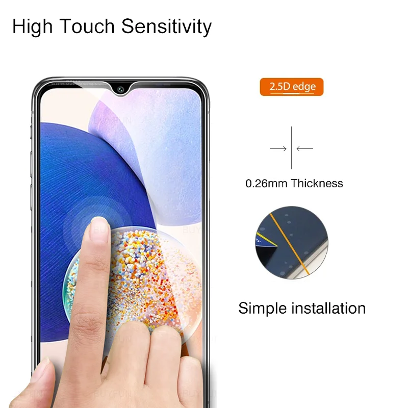 Vidrio templado para Samsung Galaxy, Protector de pantalla para Samsung Galaxy A54, A53, A24, A14, A33, A34, A52S, 5G, A52, A73, S23FE, S20FE, 5G, 5 unidades - imagen 4