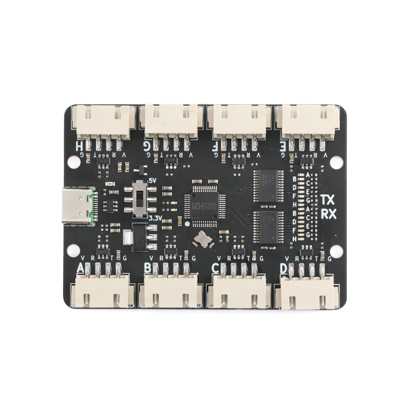 Módulo serie USB a TTL de 8 canales, módulo de puerto serie TTL de 3,3/5V, interfaz tipo C, solución CH348Q, velocidad de alta velocidad de 6Mbps - imagen 4