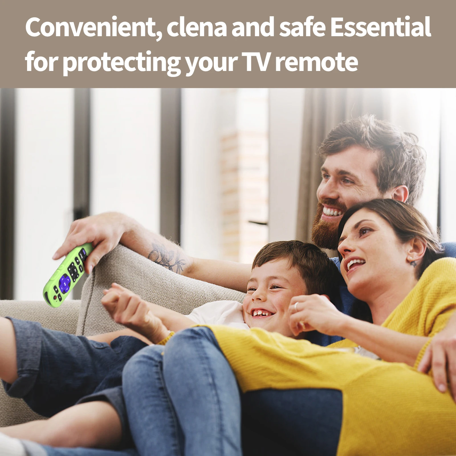 Funda protectora de silicona para Roku Voice Remote Pro 2a edición cubierta protectora a prueba de golpes para Control remoto en Streaming Roku - imagen 5