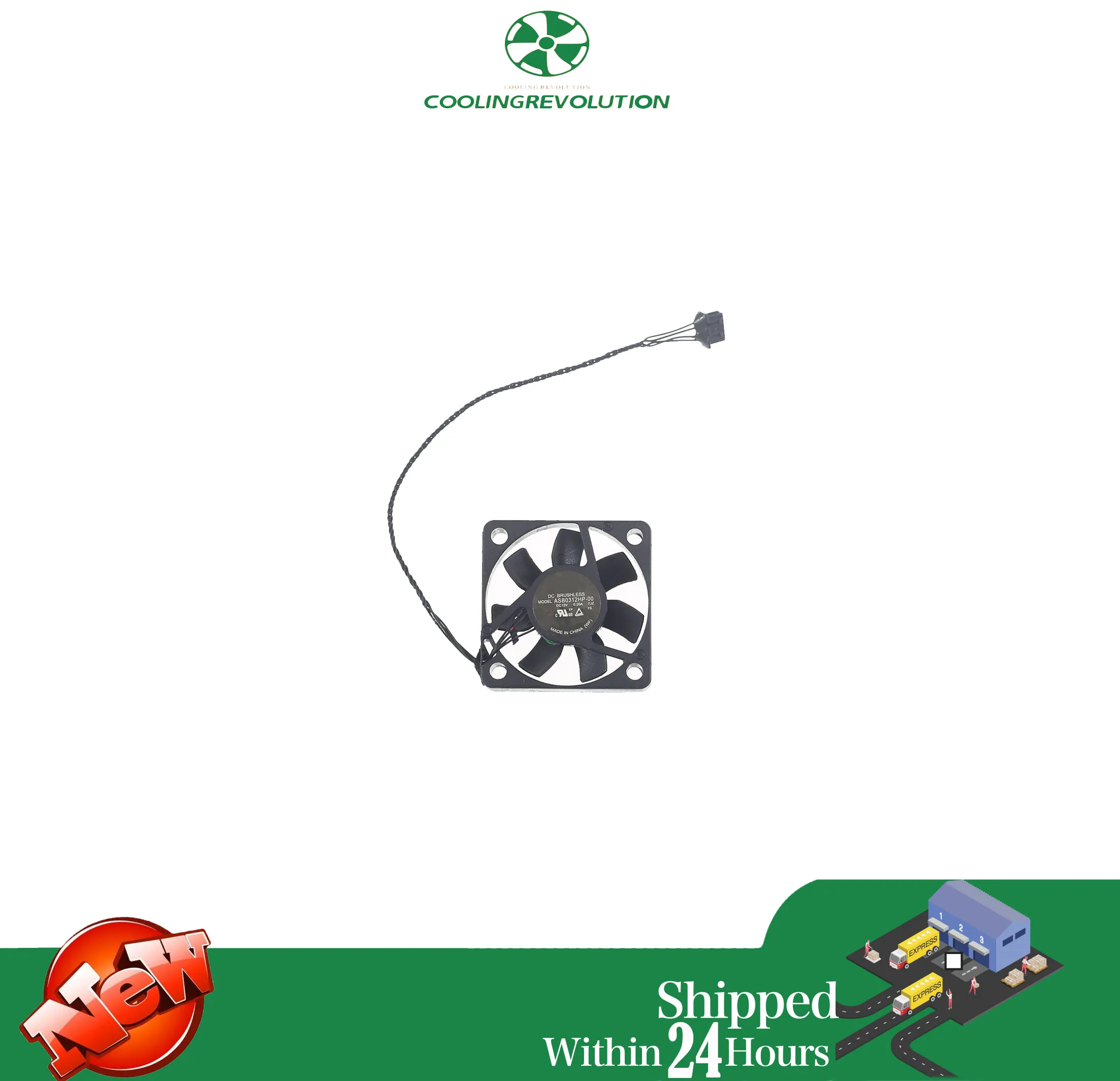 Ventilador de refrigeración para ordenador portátil, ASB0312HP-00 DC 12V 0.20A 30x30x8mm, 4 cables - imagen 2