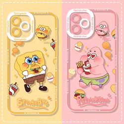 Funda de silicona suave SpongeBobs para Samsung Galaxy M53, M33, M52, M42, M22, 5G, M32, M13, 4G, M62, M51, M31S, M22, M21, M12, M11, M02S, M01
