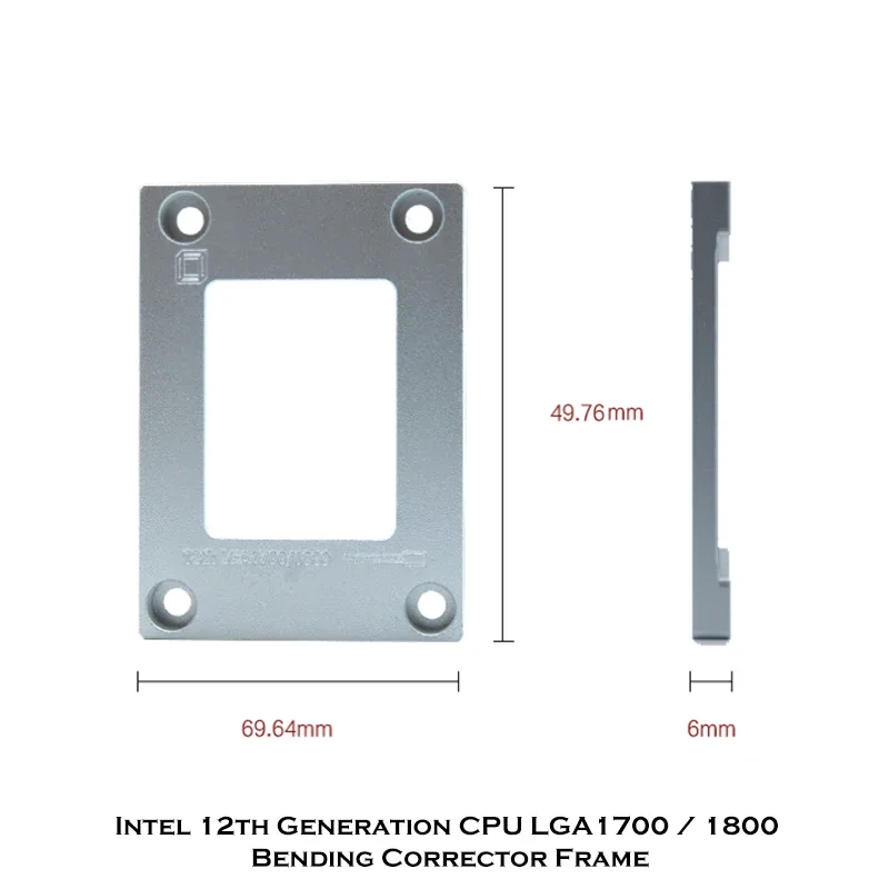 Hebilla LGA1700, Intel 12th CPU LGA1700/1800 bcf Corrector de flexión Protector de marco Placa posterior CPU Cooler - imagen 4