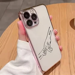 Funda iPhone TPU personalizada con nombre y protector lente