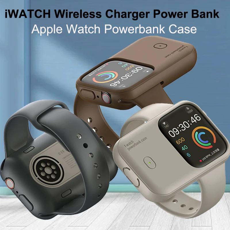 Cargador inalámbrico Power Bank para Apple Watch Ultra 49mm 45mm 44mm 46mm 40 41 estación de carga magnética cargador portátil Powerbank