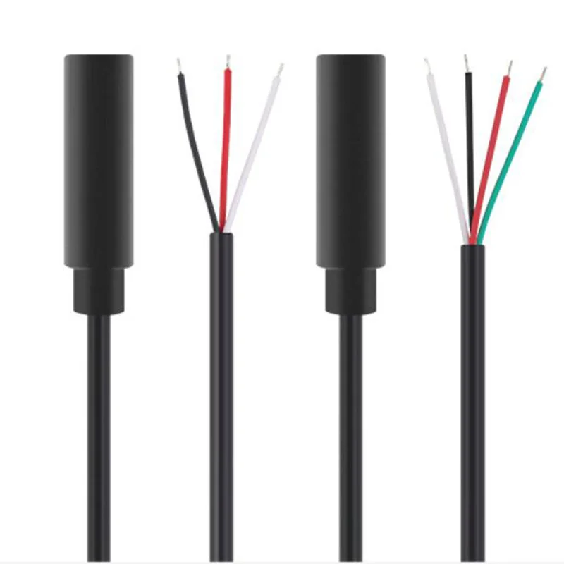 Línea de salida de Audio de 3 o 4 núcleos, Cable de extensión de Audio de 30CM, Aux, línea de un solo cabezal estéreo de 3,5mm, Cable macho y hembra, 1 ud./5 uds. - imagen 4