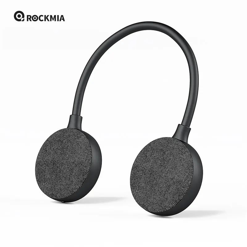 Rockmia-altavoz de cuello EBS-906 Bluetooth 5,0, reproductor de música con tarjeta TF inalámbrico, portátil, para el hogar, caminar al aire libre, ciclismo