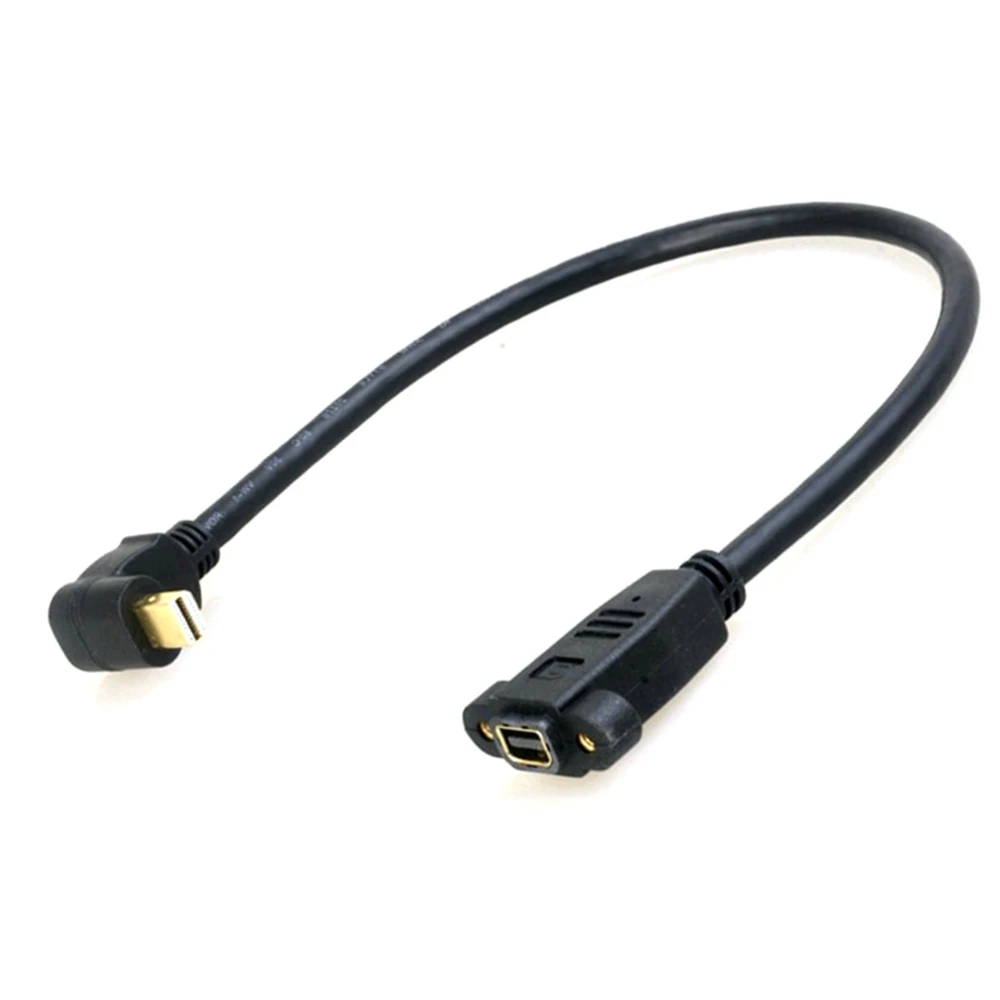 4K 0,3 m Mini DisplayPort macho a hembra 90 grados arriba, abajo, izquierda y derecha en ángulo Mini puerto de pantalla DP Cable de extensión - imagen 3