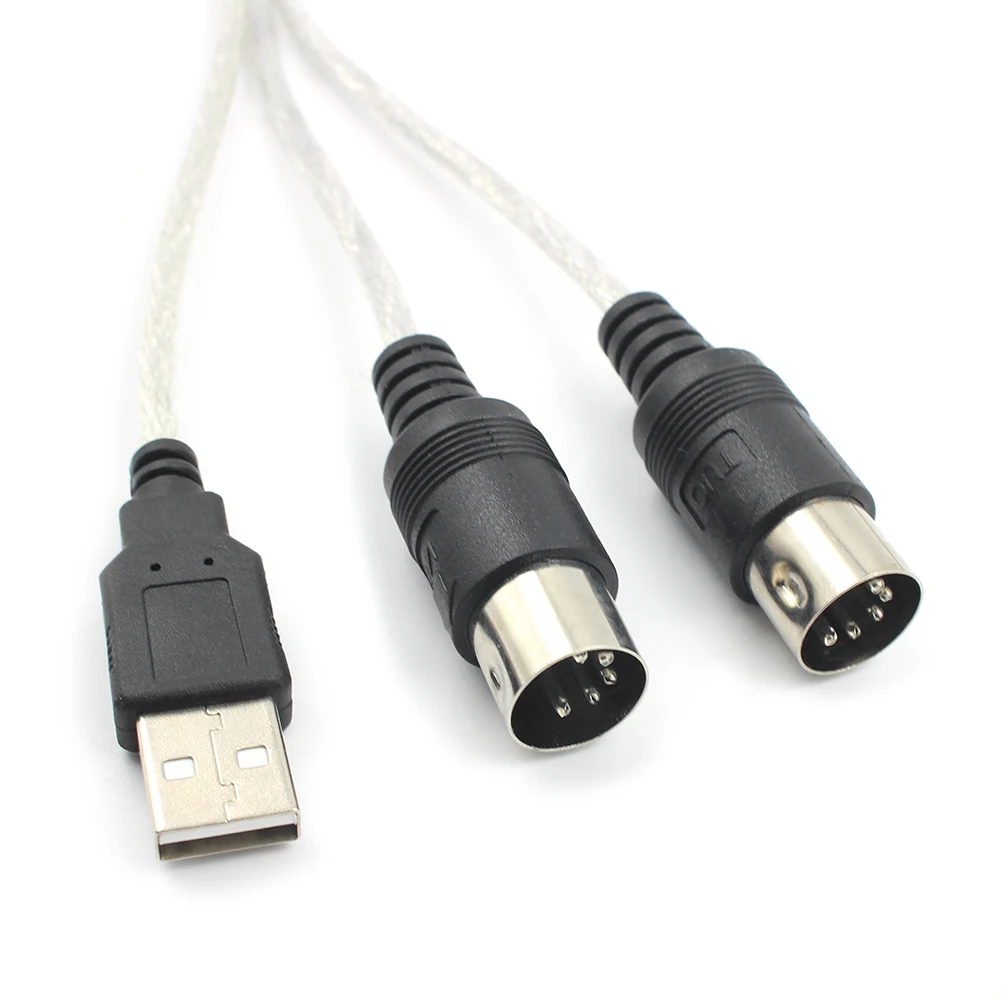 Juego de cables adaptador MIDI USB IN-OUT, Cable convertidor, PC portátil ligero a música, teclado electrónico, elementos musicales - imagen 5