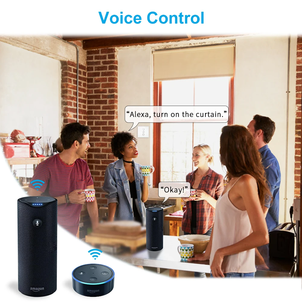 Interruptor de persiana enrollable con Motor eléctrico, dispositivo de Control de voz, Tuya Smart Life, ZigBee 3,0, Alexa MQTTa Echo, Google Home, DIY - imagen 3