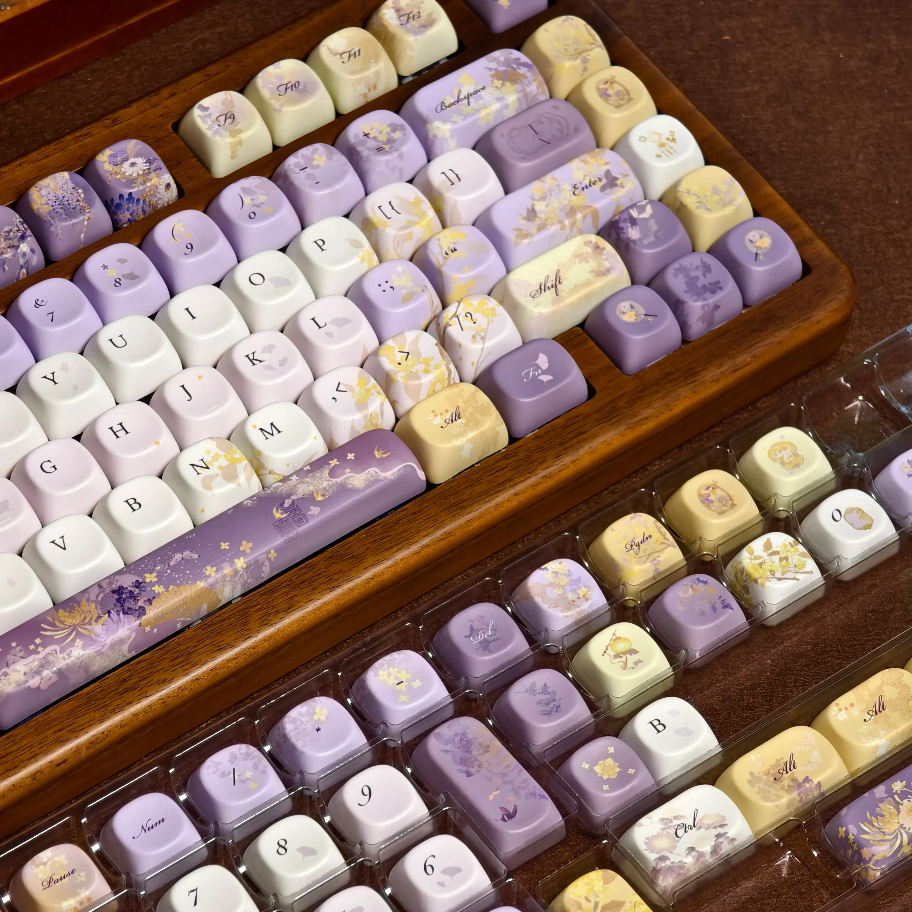 120 teclas Osmanthus Keycaps Cherry Profile lindo Anime retroiluminación Keycap DYE-SUB PBT Keycap para teclado mecánico MX 60/61/68 - imagen 2