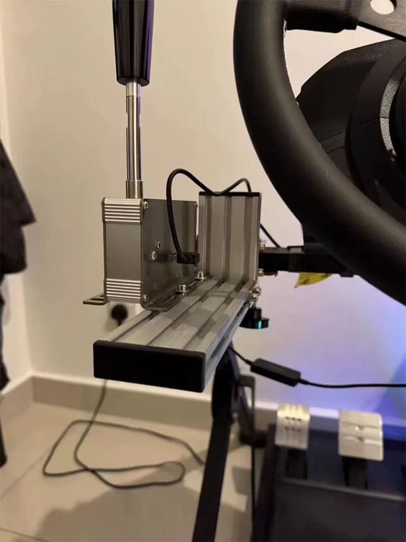 Juegos de carreras USB para PC, palanca secuencial H, cambio de marchas, microinterruptor SIM para Logitech /Thrustmaster para base de volante ETS2 - imagen 5