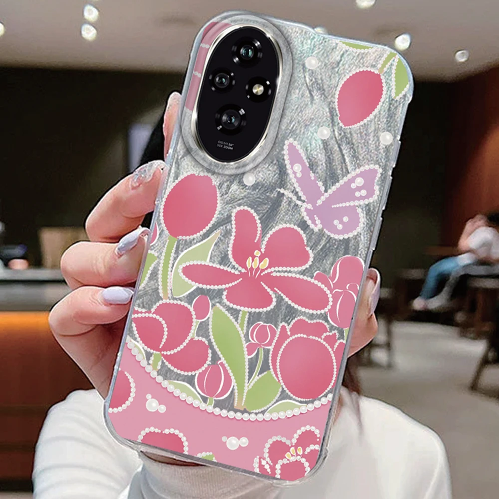 Mariposa púrpura gradiente colorido para Honor 400 200 Magic 7 Lite 200 Pro X9a X9c X8a X8b fundas de teléfono cubierta de silicona parachoques trasero - imagen 4