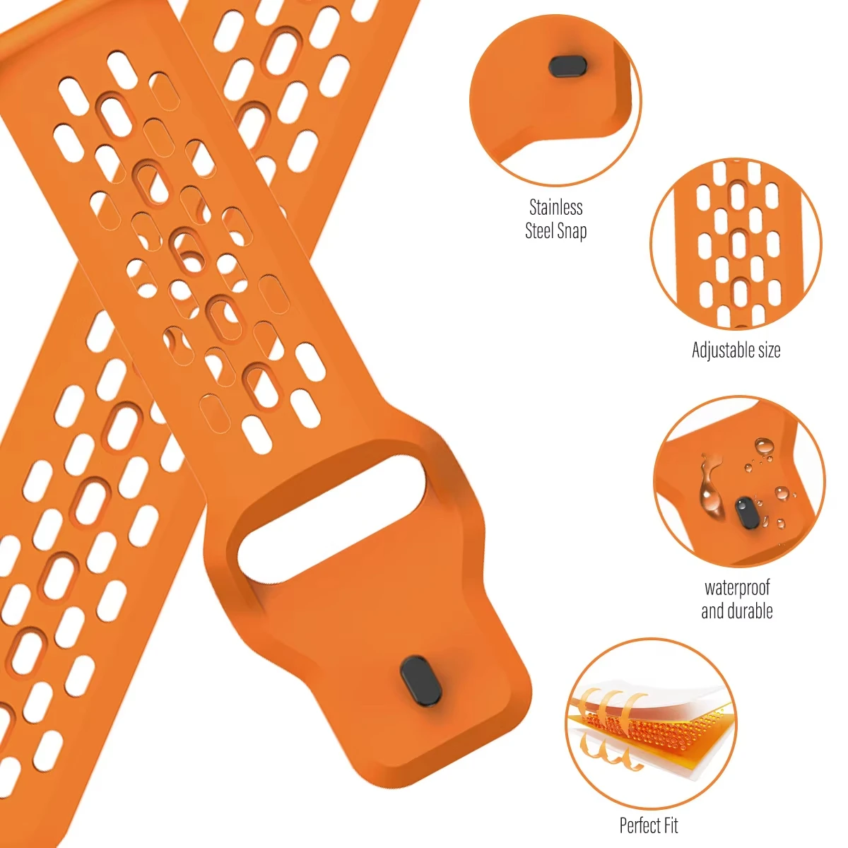 Correa deportiva de silicona para Amazfit Active/Active 2, pulsera de 20 a 22mm para Amazfit Balance 2/Bip 6 5 3 3Pro/GTR4 3/GTS 3 4 Mini - imagen 4